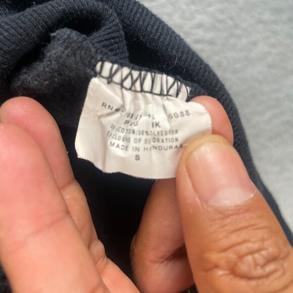 Hanes Youth Boy's Small Black Splunk Cotton Polyester Long Sleeve Zip Up Sweater - Picture 4 of 9